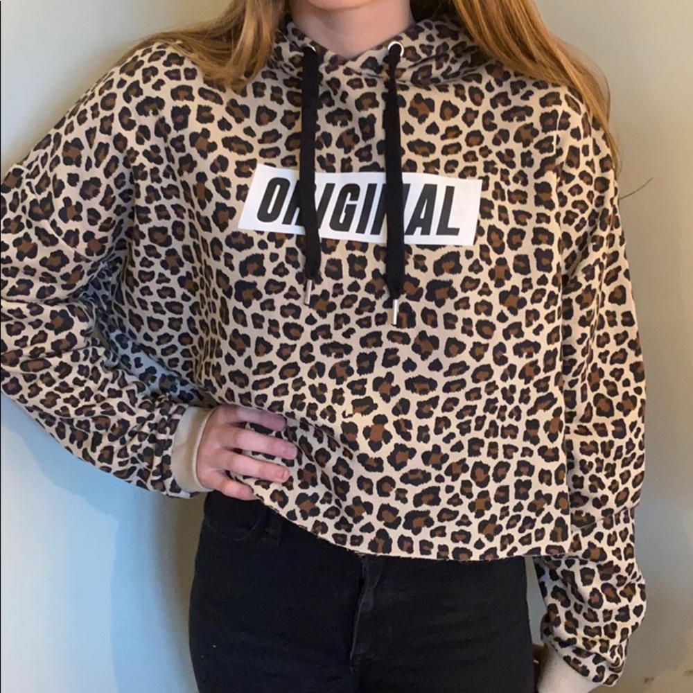 H&M crop top hoodie